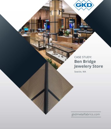 Ben Bridge Case Study dives into how GKD metal fabric enhances their new storefront.
